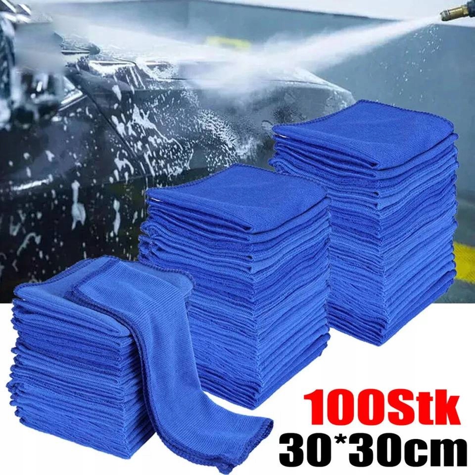 100X Mikrovlákno Mikrofázová utěrka 30x30 cm fíbr 100 g na leštění