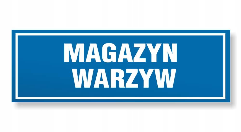 Naklejka samoprzylepna PCV - OPN-96 - MAGAZYN WARZYW