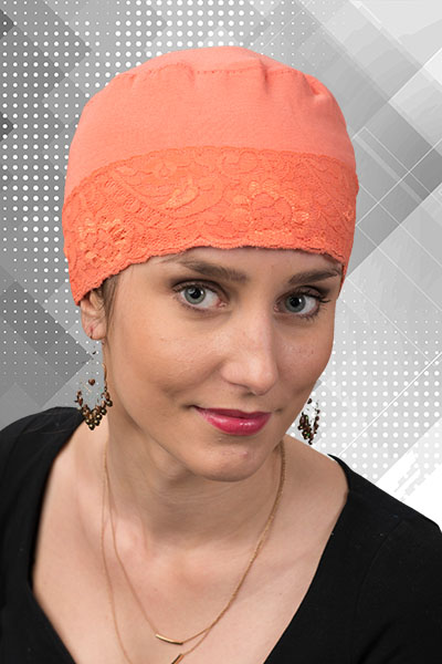 Turban Śpioszek z koronką Bambus Turbany b/1/11