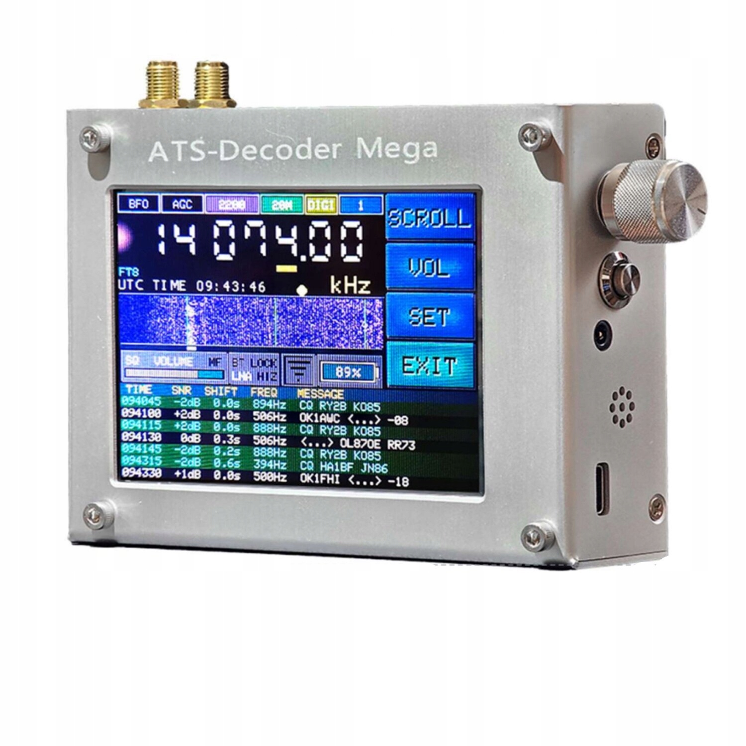 AMNVOLT ATS Dekoder Si4732 Pełnopasmowy odbiornik radiowy FM AM LW MW SW SSB DSP