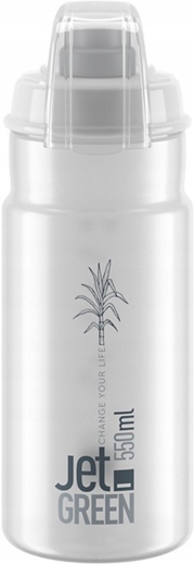 Elite bidon Jet Green Plus 550ml przezroczysty