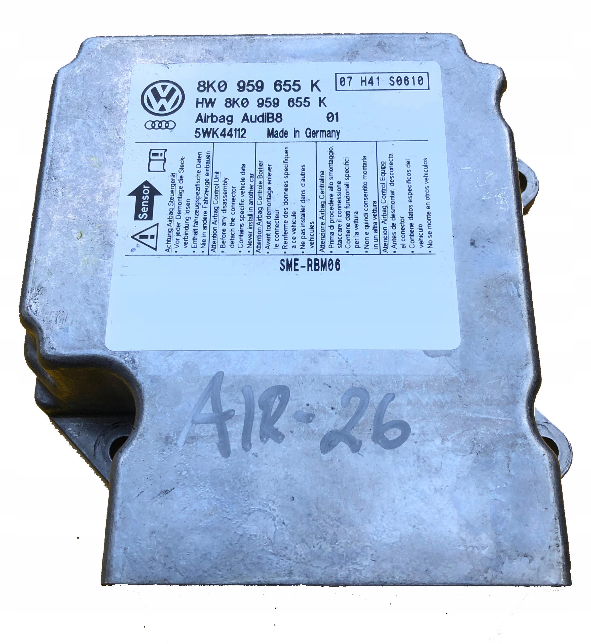 БЛОК УПРАВЛЕНИЯ подушки безопасности Audi A4 B8 8K0959655K