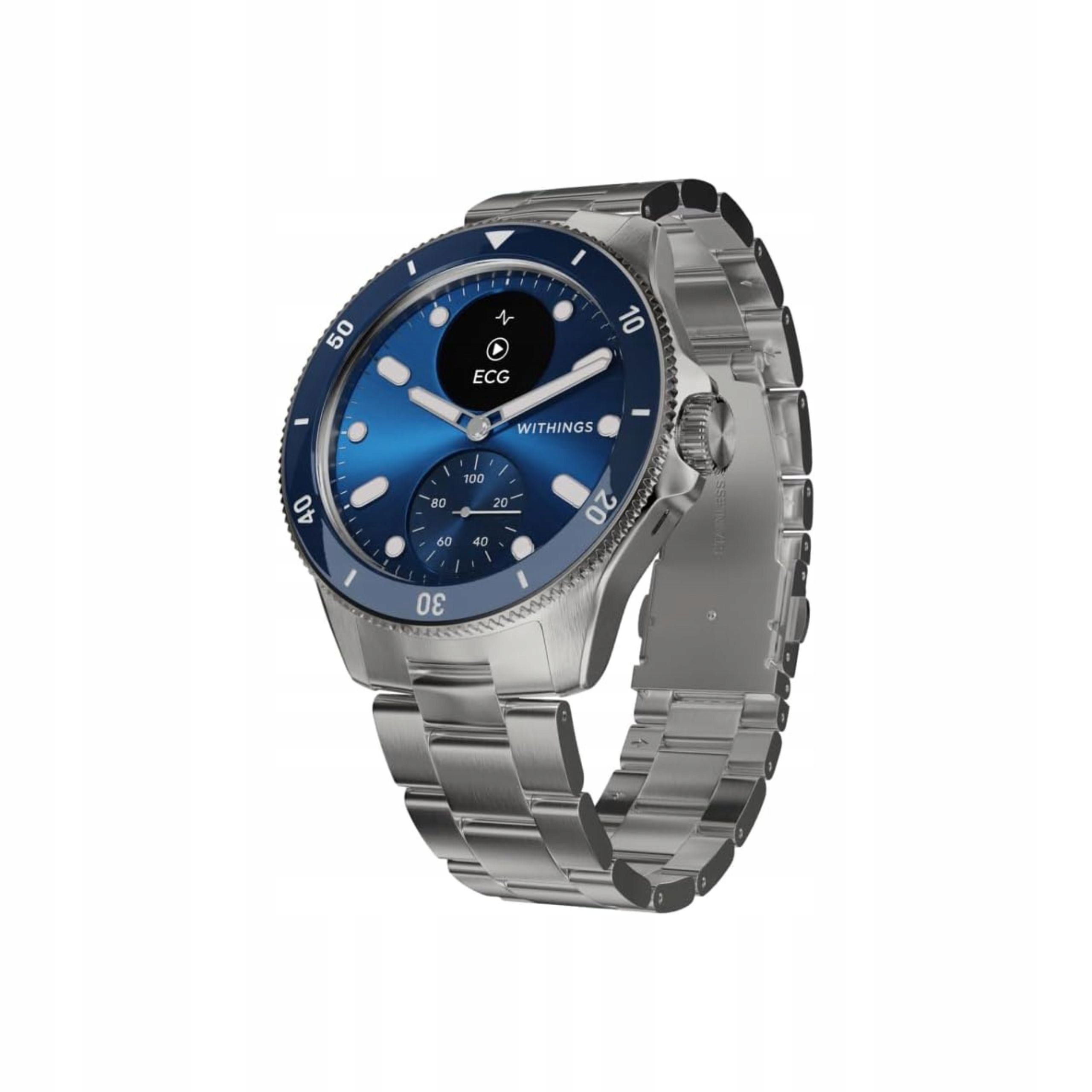 Inteligentné hodinky Moniturujúce zdravie Withings ScanWatch Nova Elegantné 42 mm