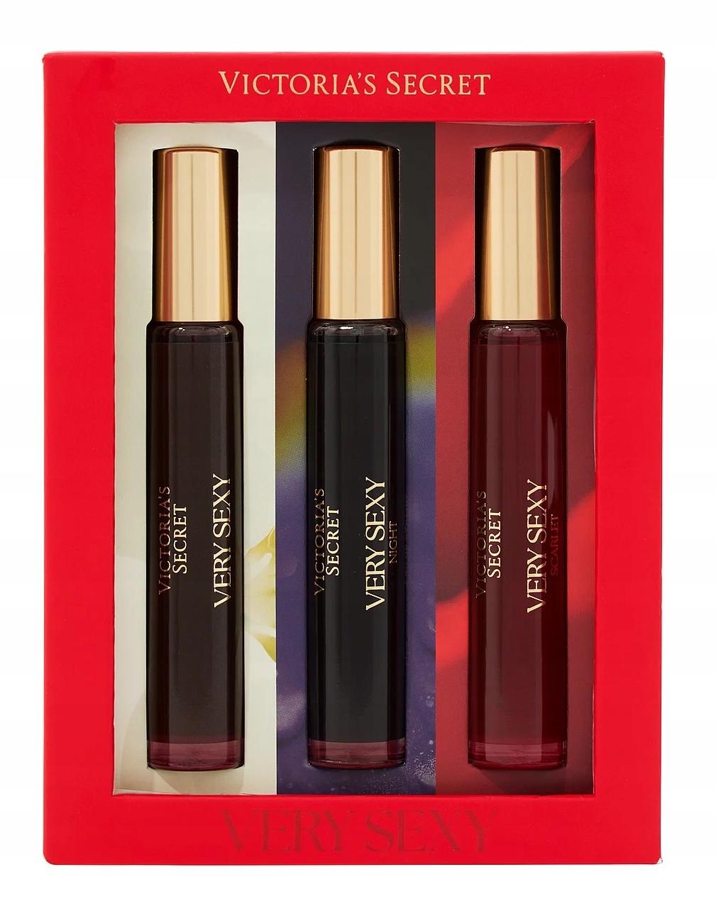 Victoria's Secret Sada parfémů Very Sexy Night Scarlet 3x 7 ml