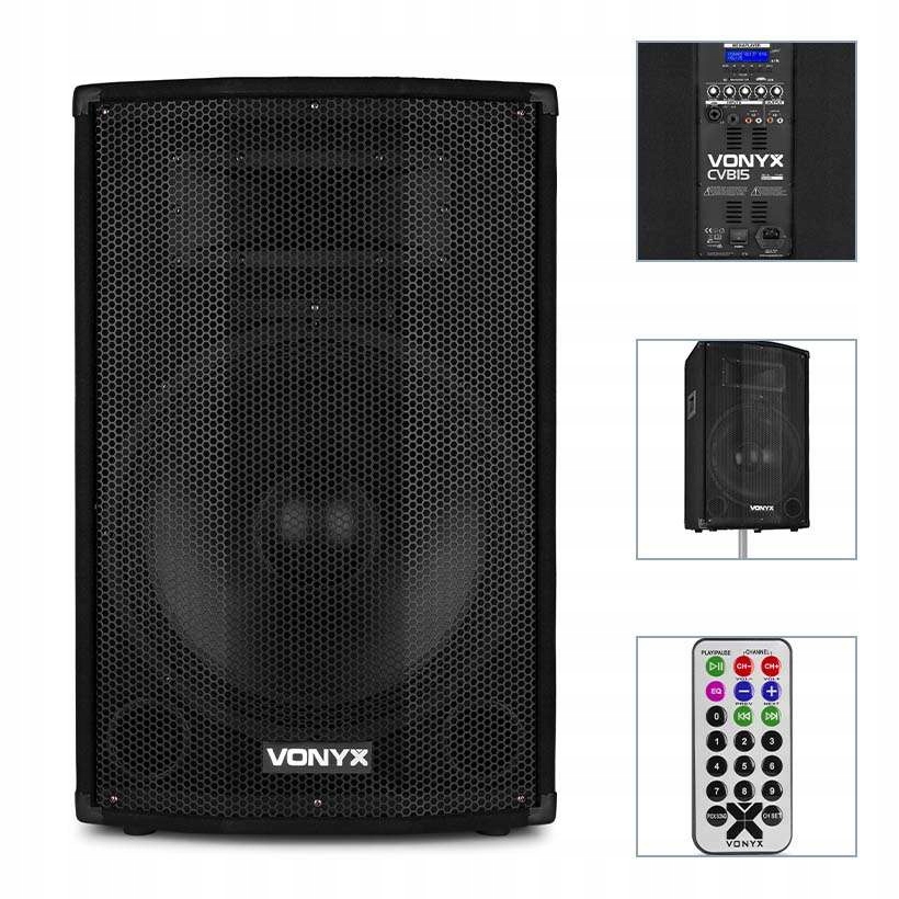 

Kolumna aktywna 15'' Bt MP3 800W Vonyx CVB15