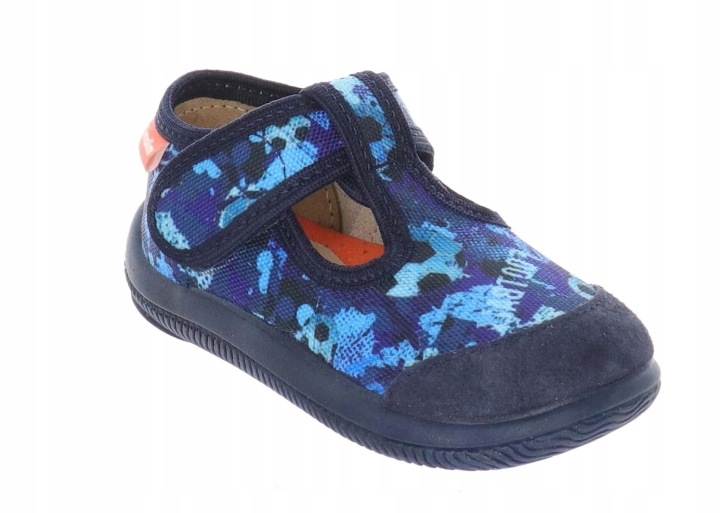 Milami 226 BR-23 Blue kapcie chłopięce na rzep -piłki roz.30