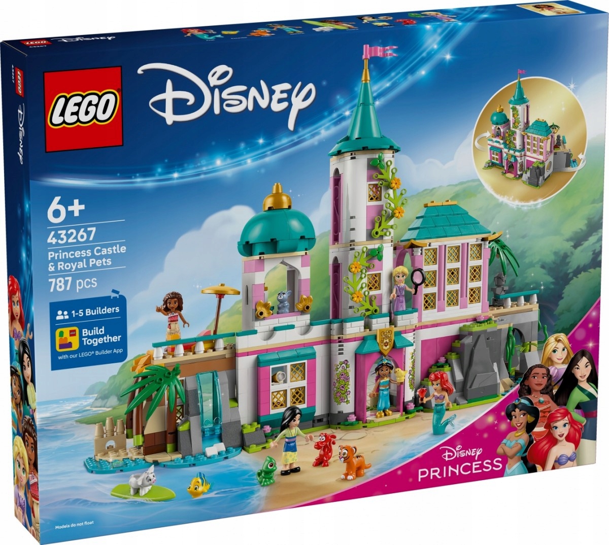 Lego Stavebnice Disney 43267 Zámek princezen a královských zvířat