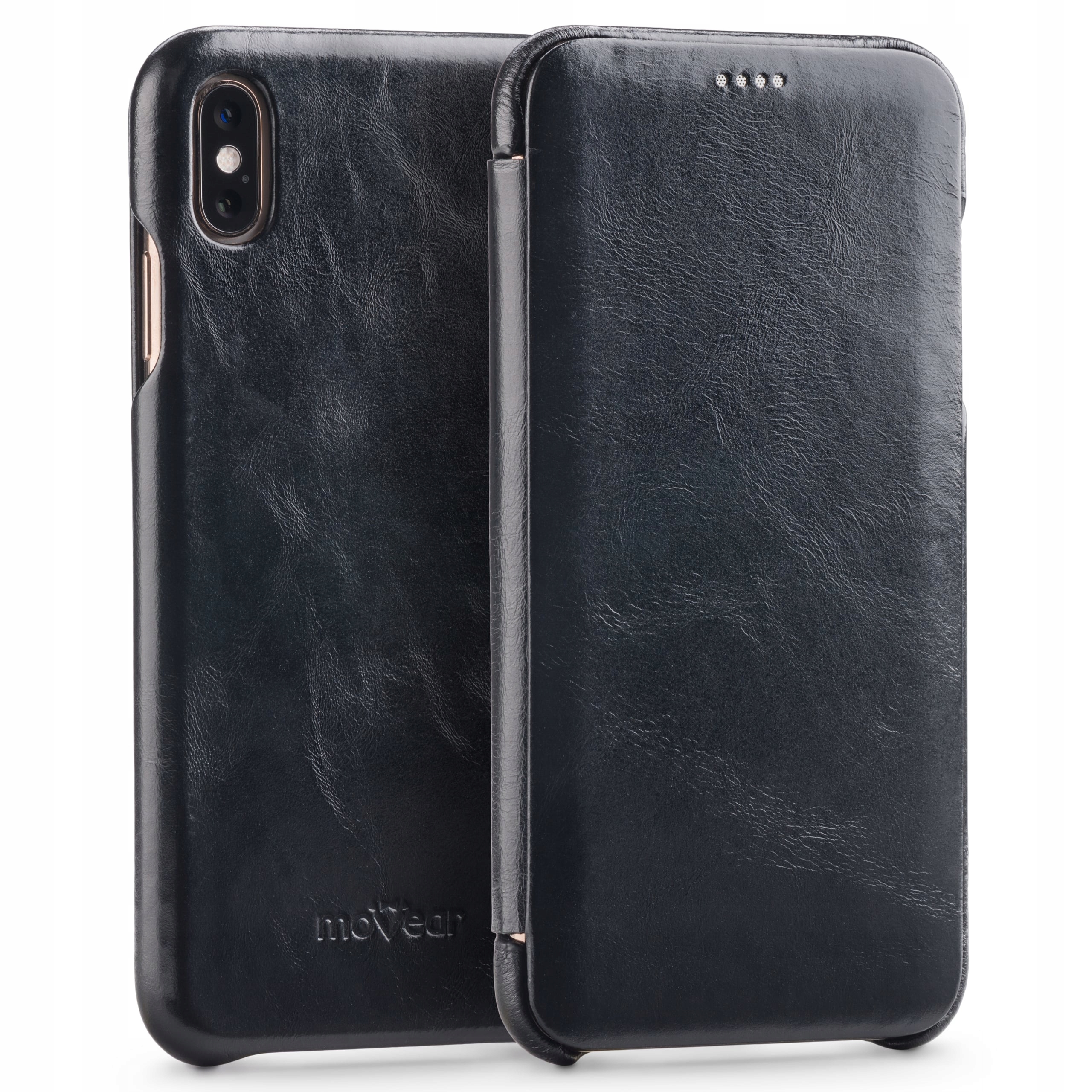 Pouzdro pro iPhone Xs Max Obal s klopou slim case book Movear