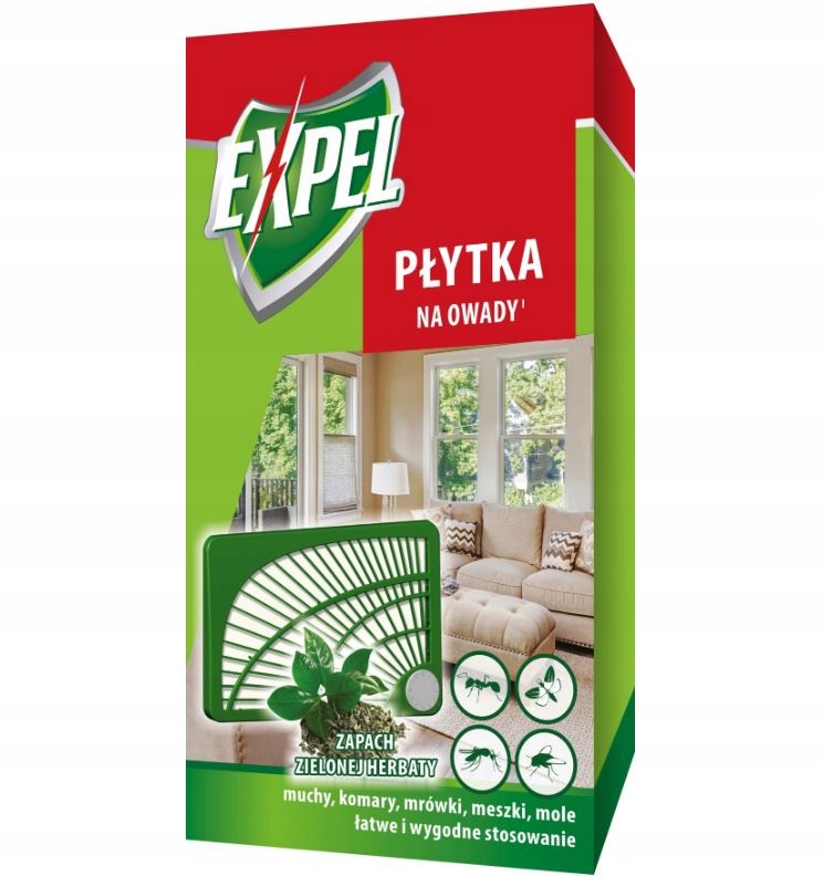 

Expel Płytka na owady mrówki muchy komary mole