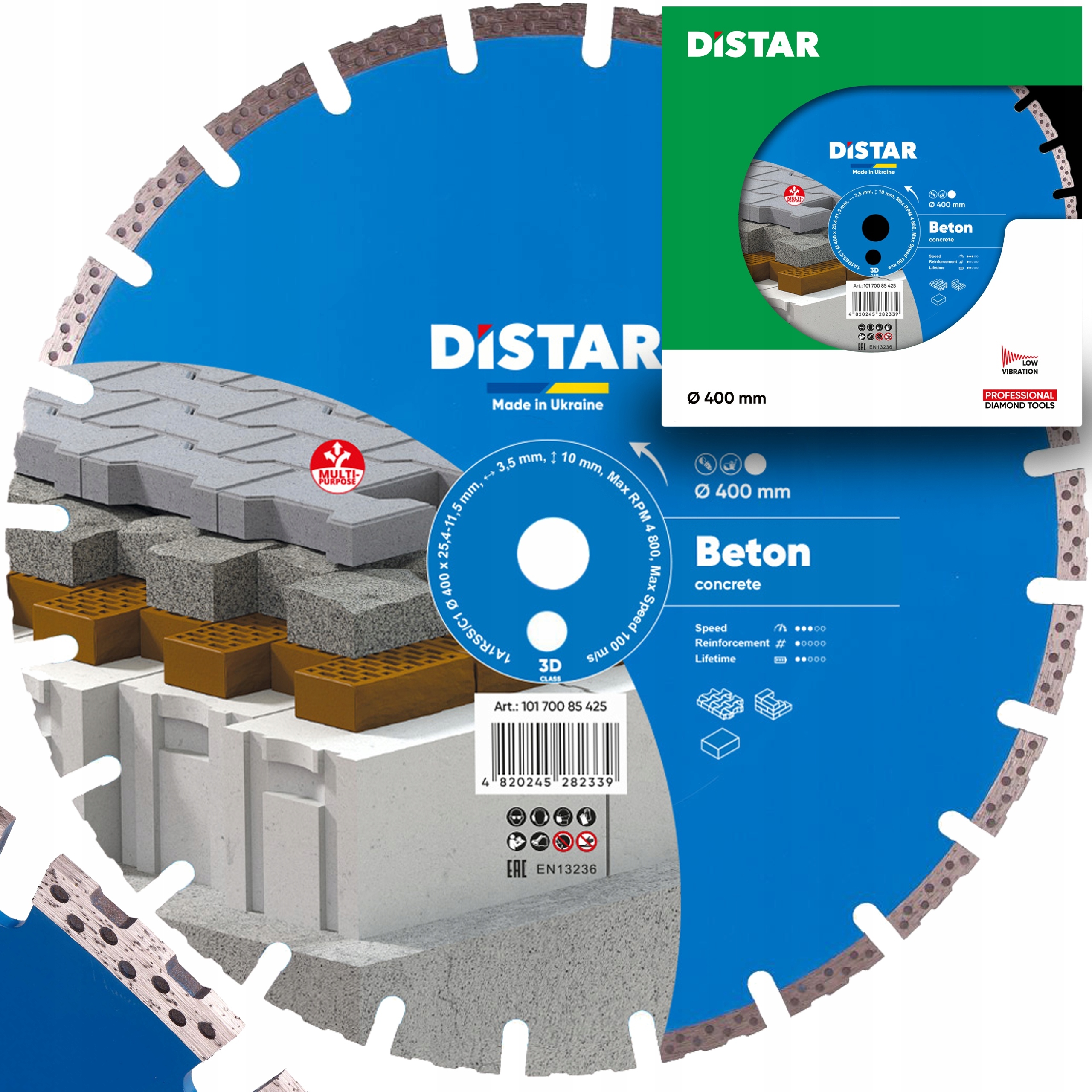 Distar Tarcza diamentowa 1A1RSS/C1-H 400 F4 Beton