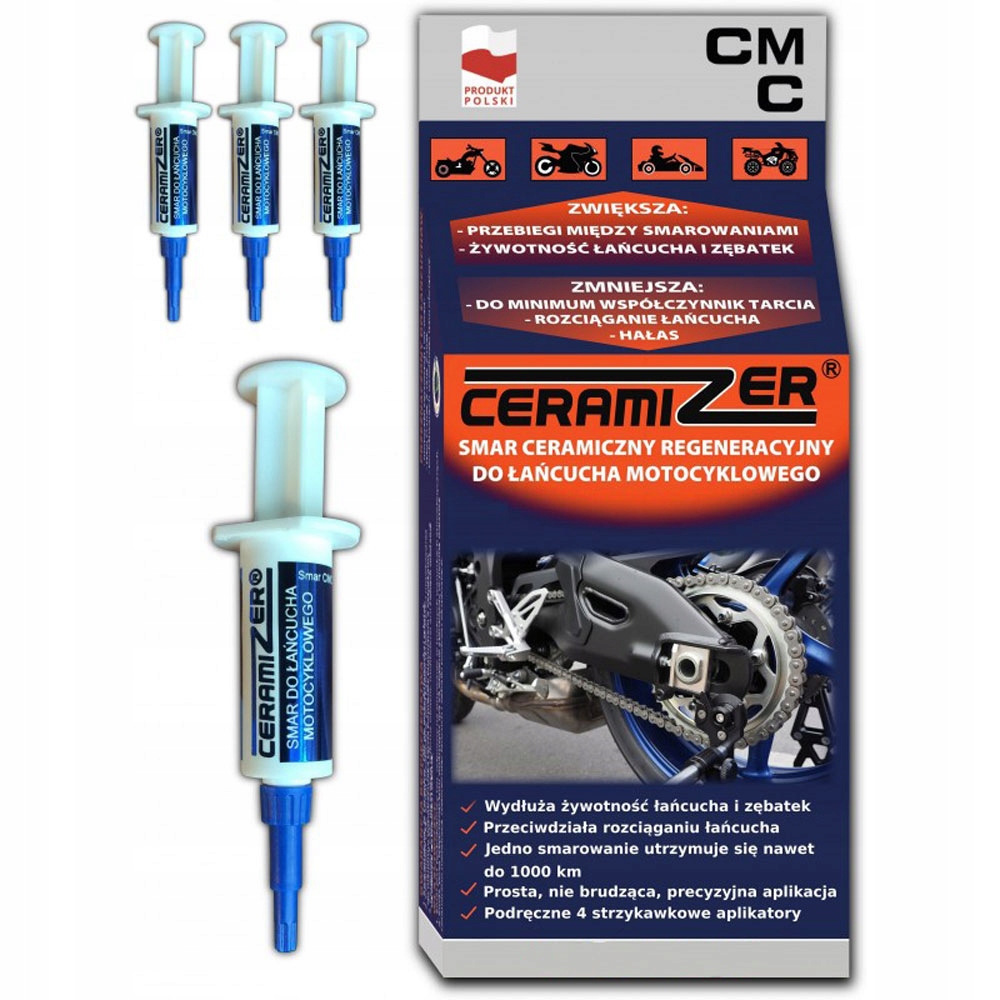 Ceramizer Smar ceramiczny do łańcucha motocyklowego CMC 16 ml