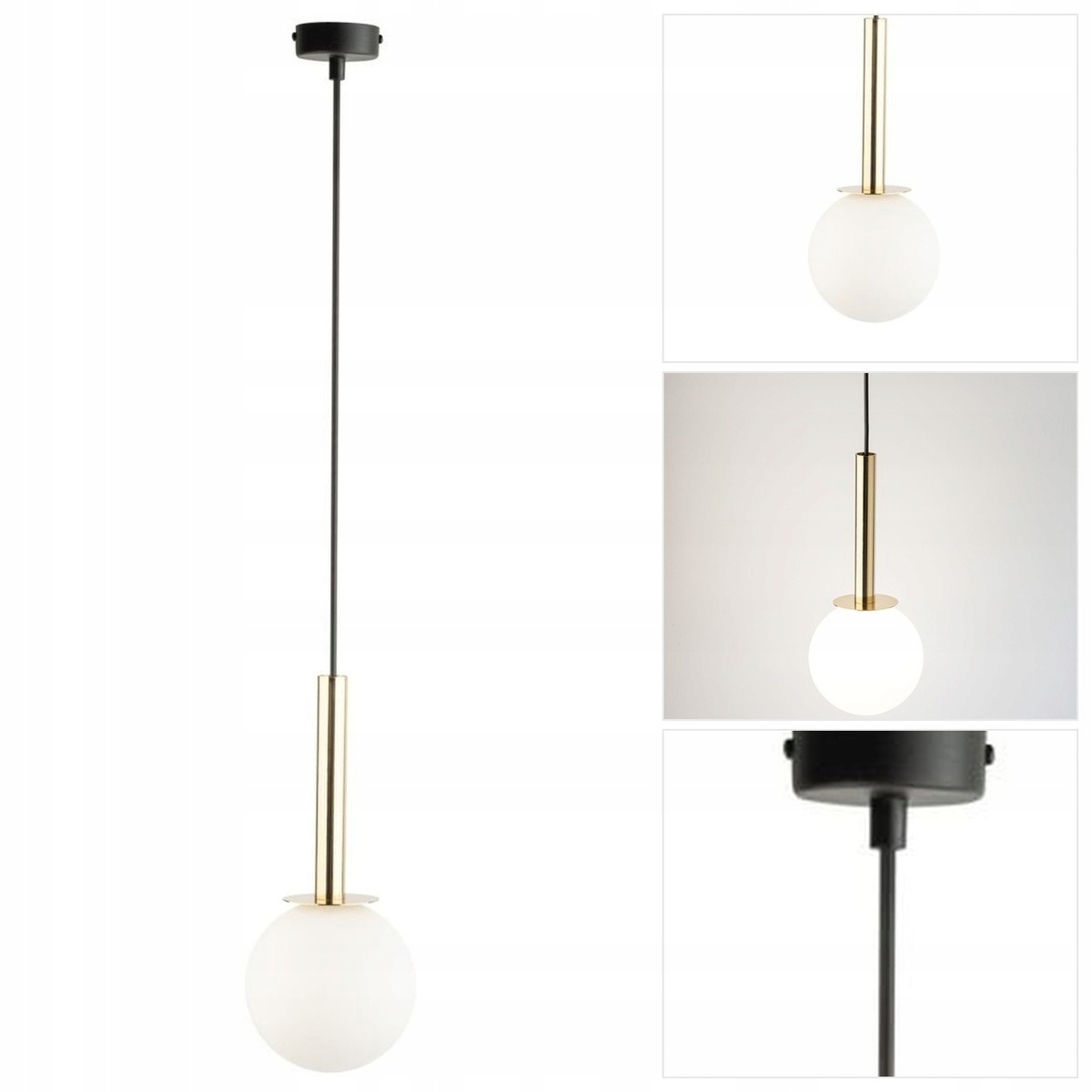 Závěsná lampa Daisy černá, moderní do obývacího pokoje s regulací Sigma Lighting