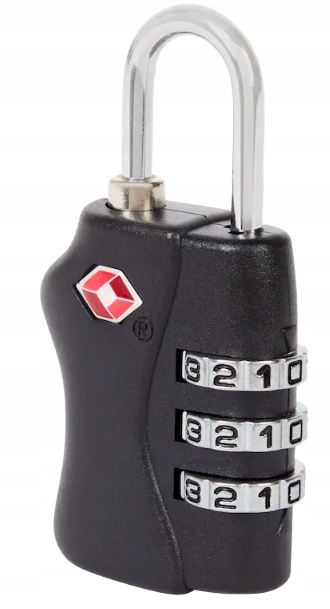 

Kłódka do walizki Na Szyfr Tsa System Czarna