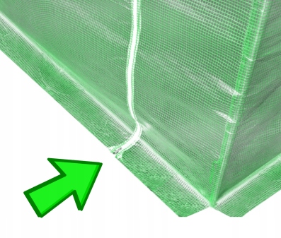 TUNEL FOLIOWY OGRODOWY FOLIA 3x8 TUNEL FOLIA STELAŻ KONSTRUKCJA SZKLARNIA Kolor biały