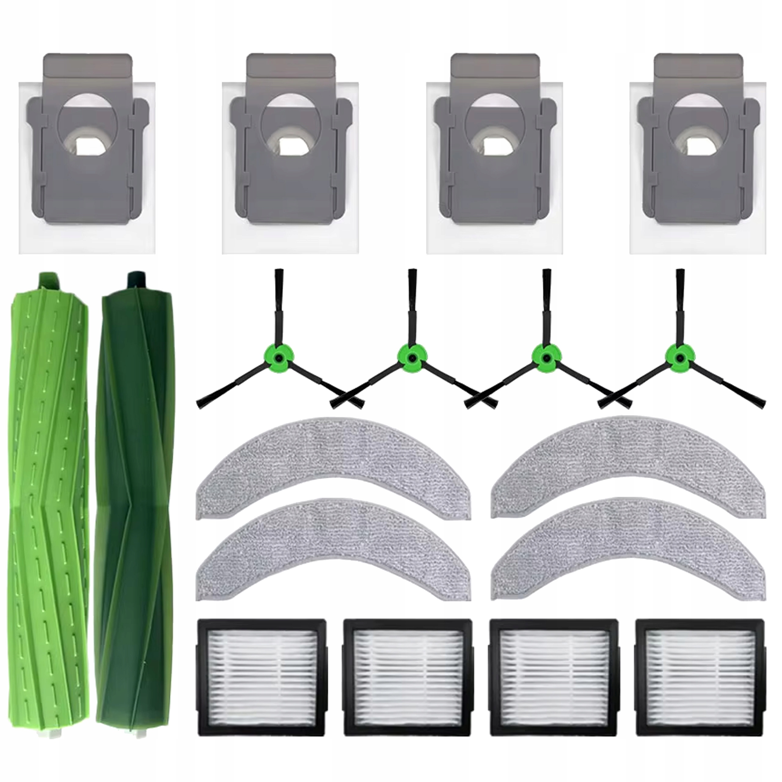 Zestaw XL wałki worki filtry Hepa mopy iRobot Roomba Combo J7 J9 10 Max
