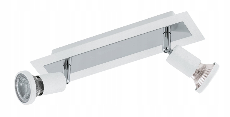 stropní svítidlo Led Eglo Sarria Bílá Chromová Žárovka GU10 Kpl