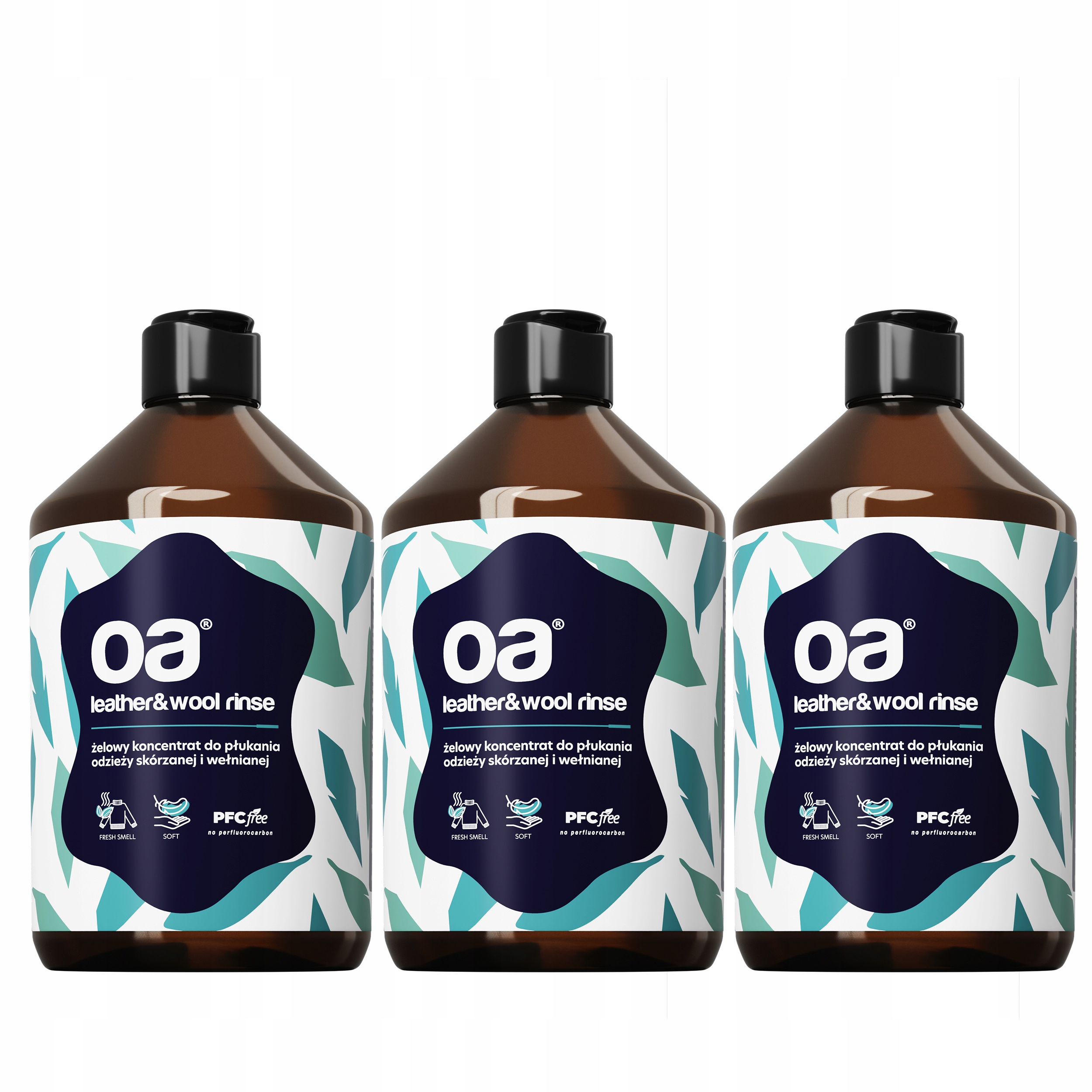 Levně tekutá aviváž Vlněného Koženého oblečení jemná Eko Oa 500 ml x3