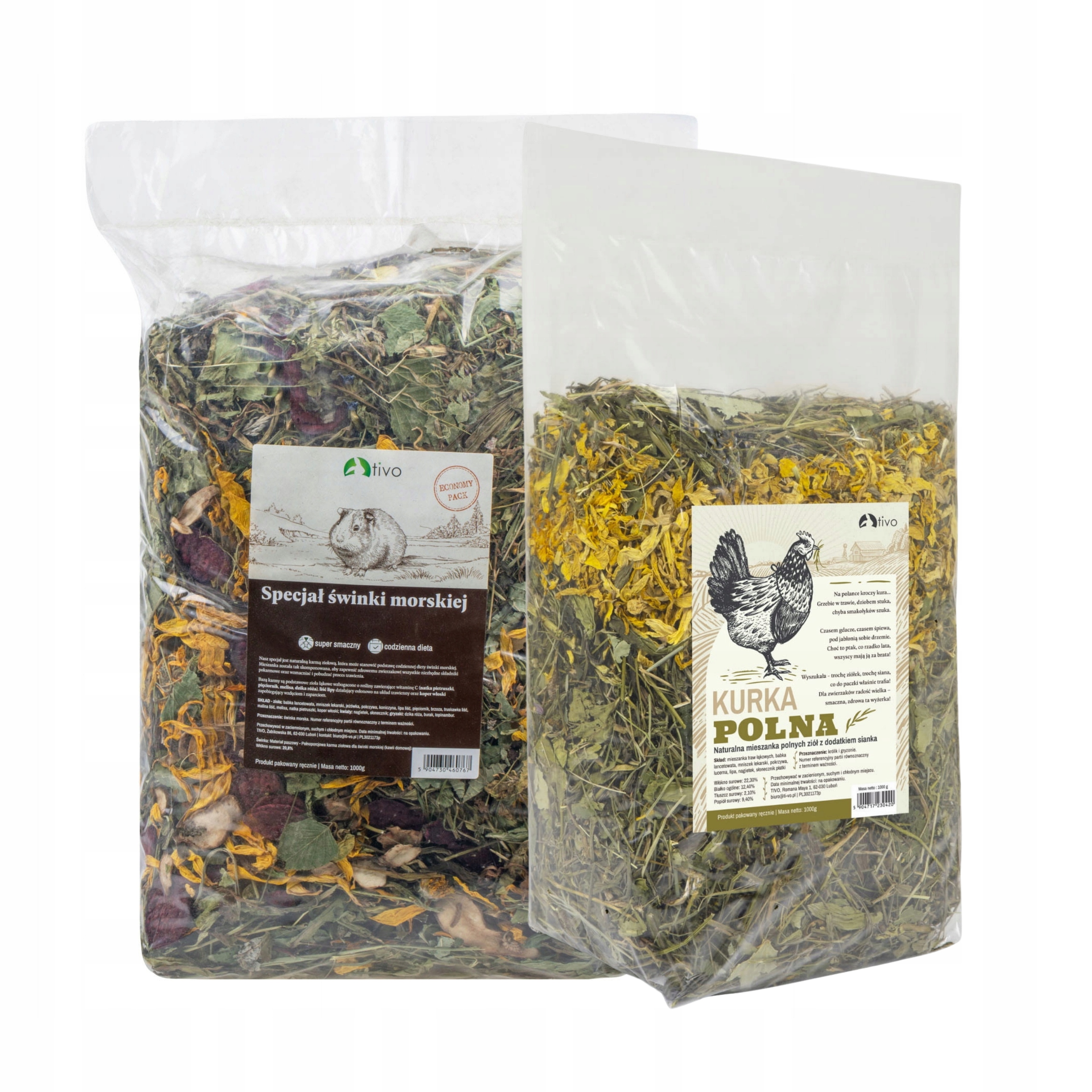 Levně Sada pro prasátko Tivo – specialita prasátka 1 kg kohoutek polní 1 kg