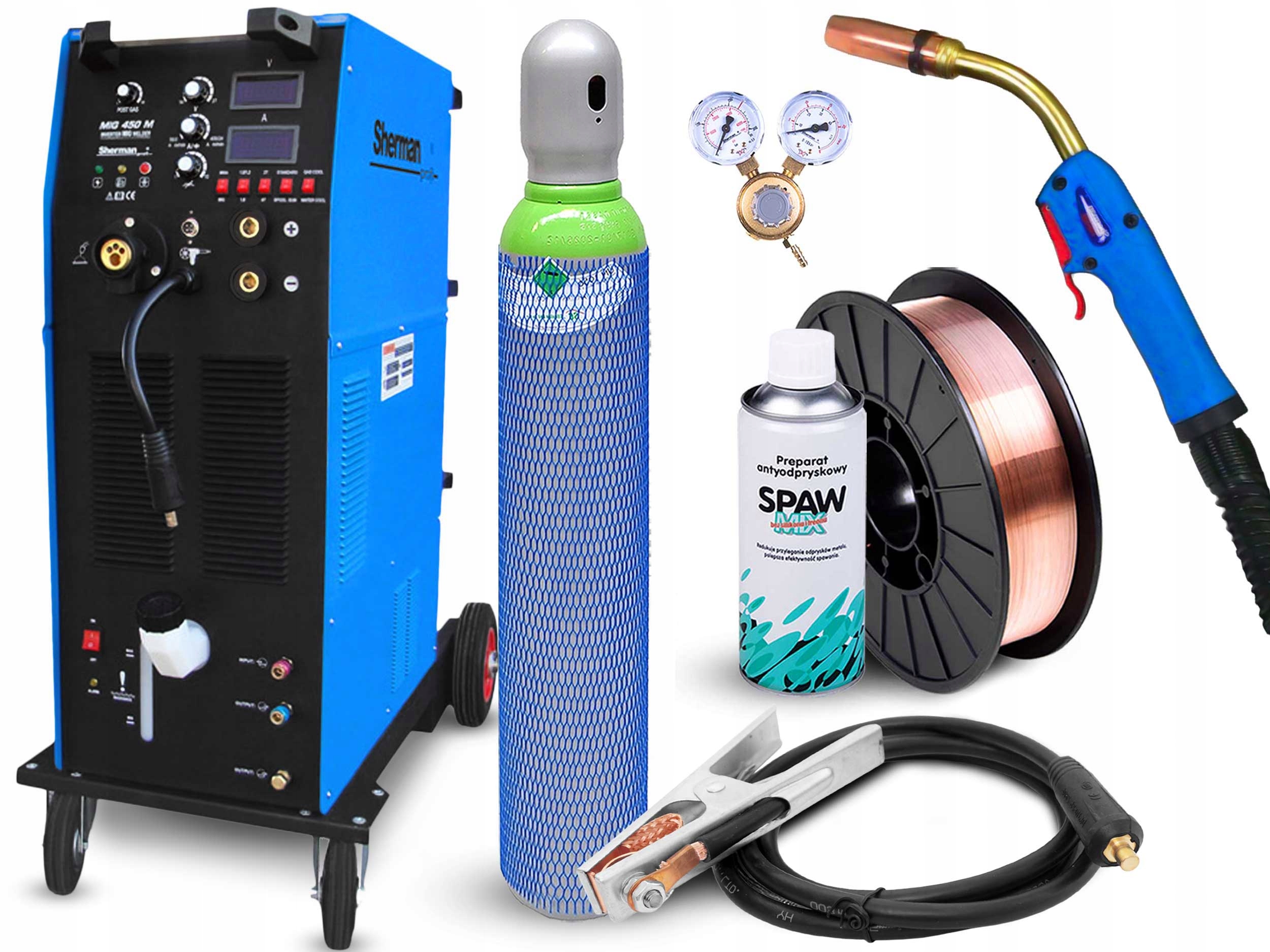 Invertorová Svářečka Sherman Mig 450M Mma 4X4 400V 450A Igbt 4T Chladič