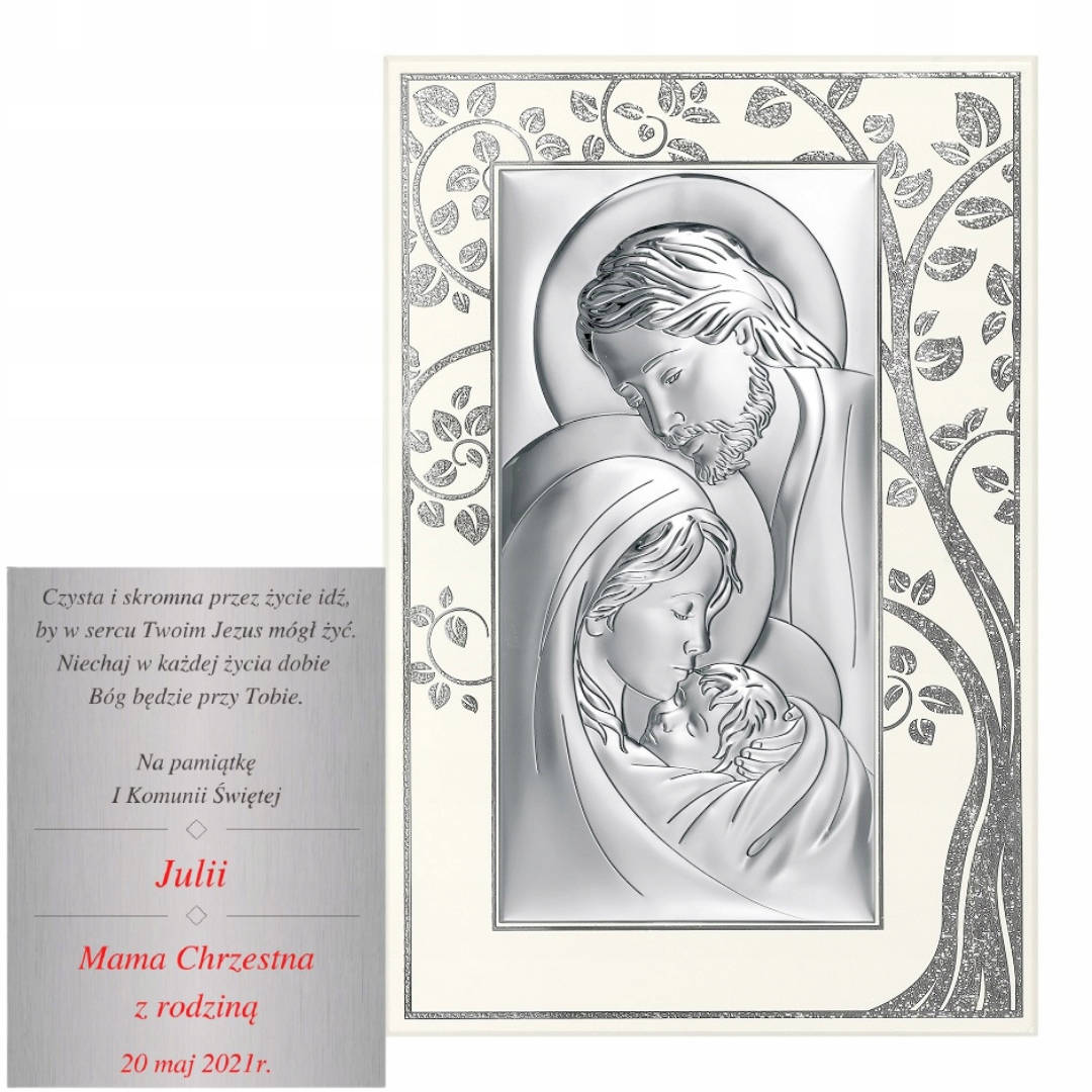 Obraz svatou rodinou 15 x 23 cm