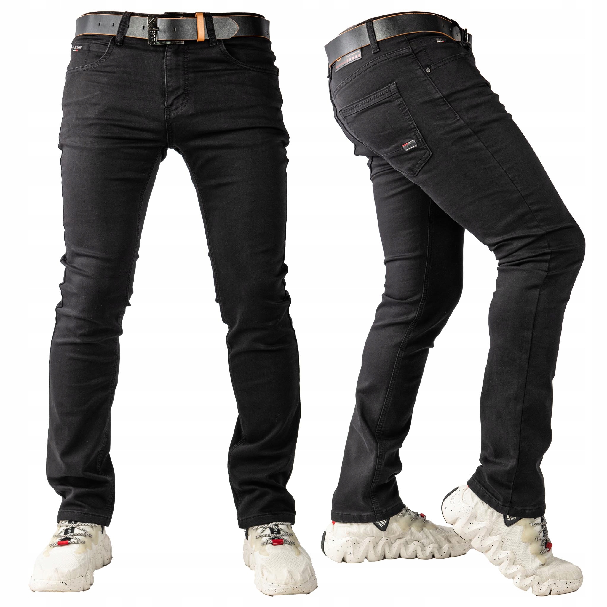 Pánské džíny Black Slim Wang pásek bonus vel. 39