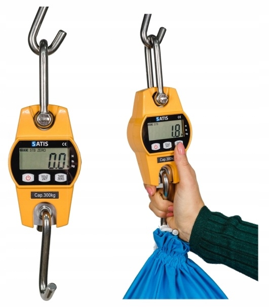 Elektronická závěsná háková váha 60 kg 20 g LCD Satis OCSL6020