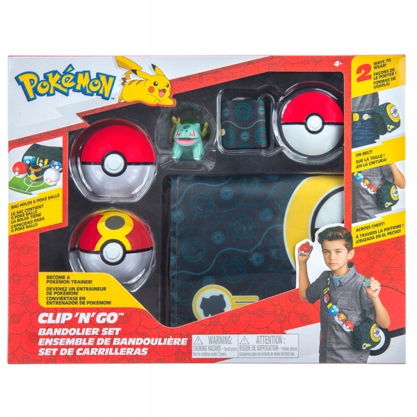 

Pokemon Clip'n'go Bandolier Bulbasaur 2 Kule Torba