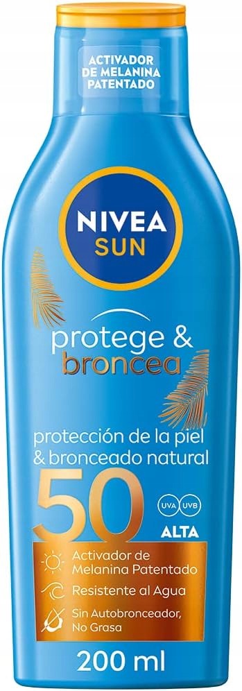 Nivea Sun Mléko na opalování Spf 50 Aktivující Voděodolné 200 Ml
