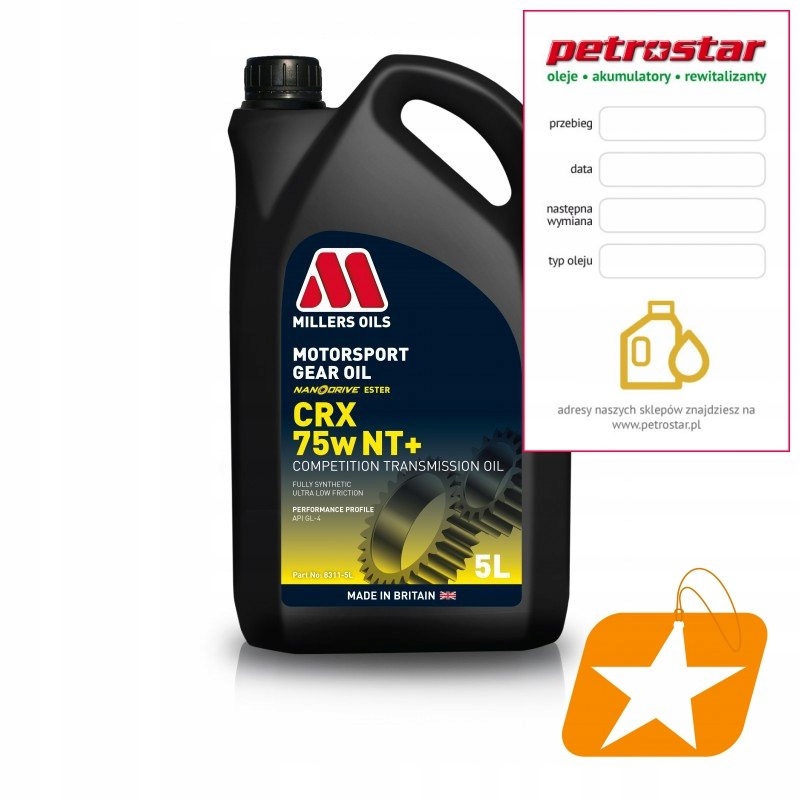 Millers Crx 75W Nt+ 5L