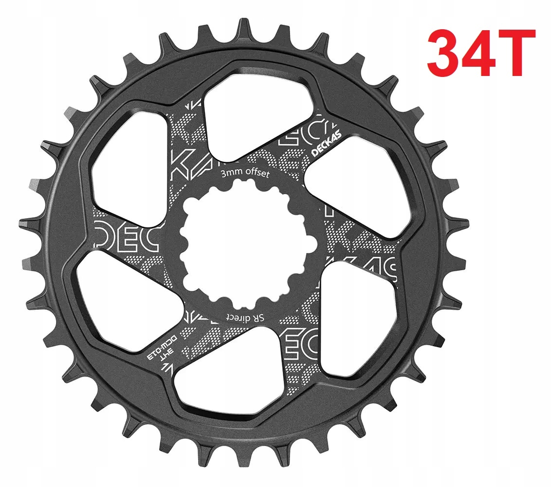 Zębatka okrągła direct mount Deckas Sram 3 Bolt 34