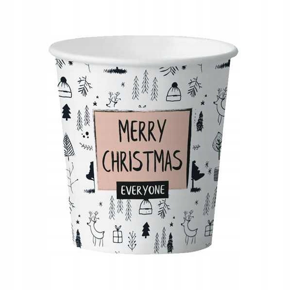 

Kubki świąteczne Merry Christmas- 250ml 100szt