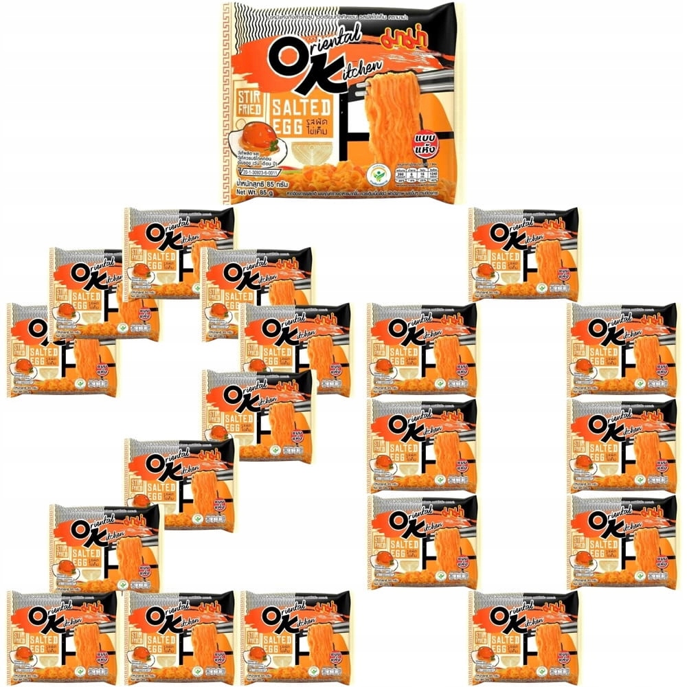 Levně 20x Blesková polévka Těstoviny Instant Stir Fried Egg Solené vejce 85g Mama