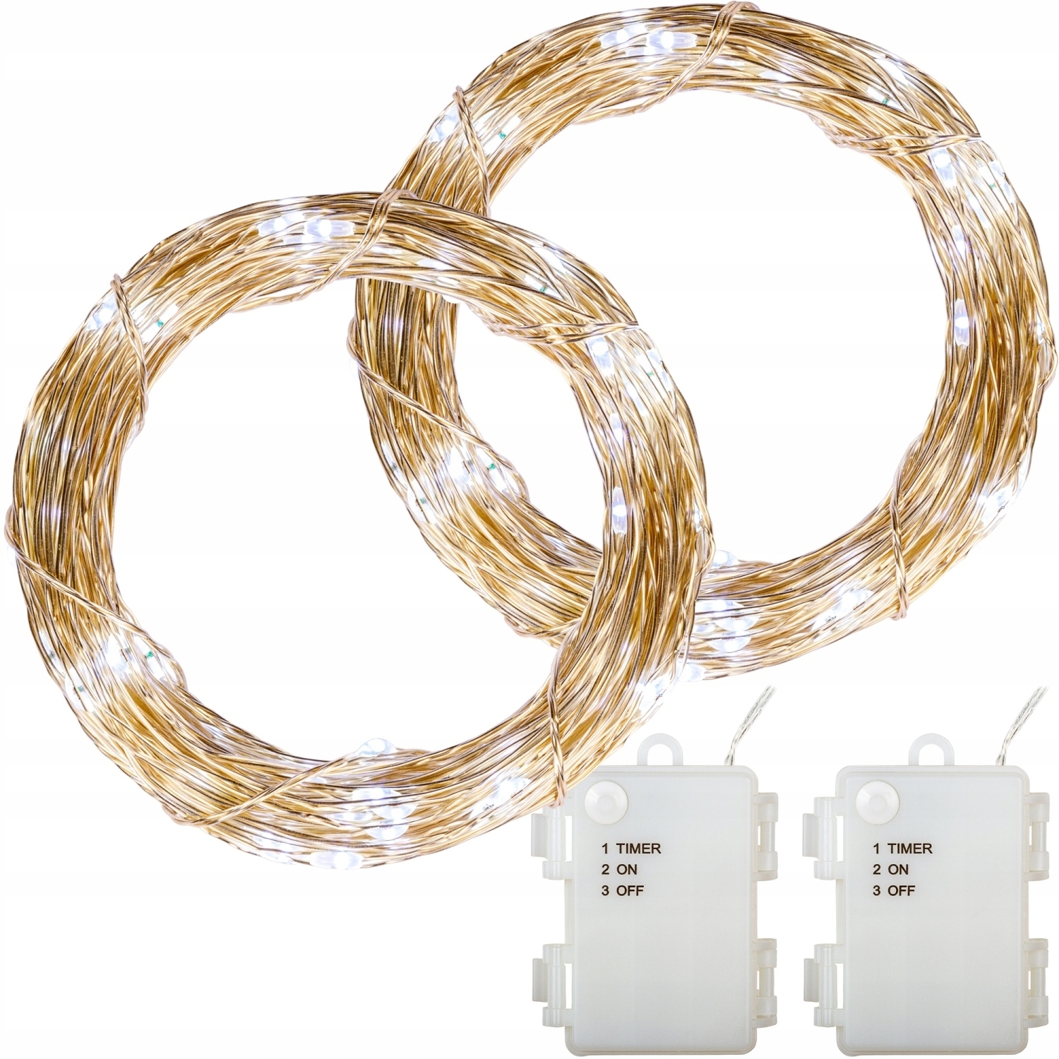 

2x 50LED Lampki Druciki Choinkowe Na Baterie Stół