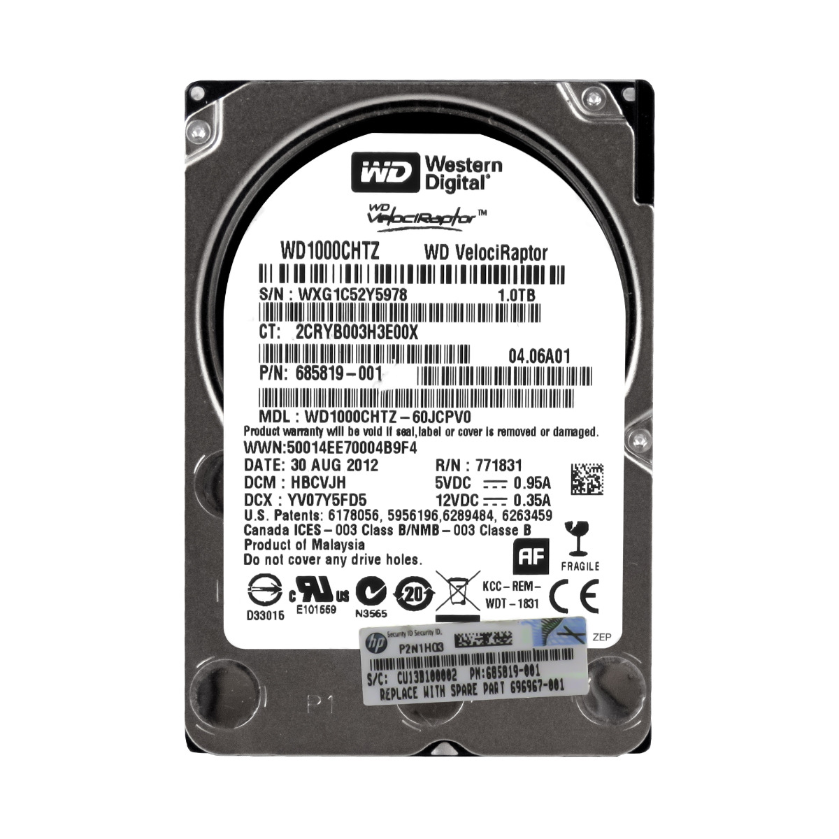 Hp 685819-001 1TB 10K 64MB Sata III 2.5'' WD1000CHTZ