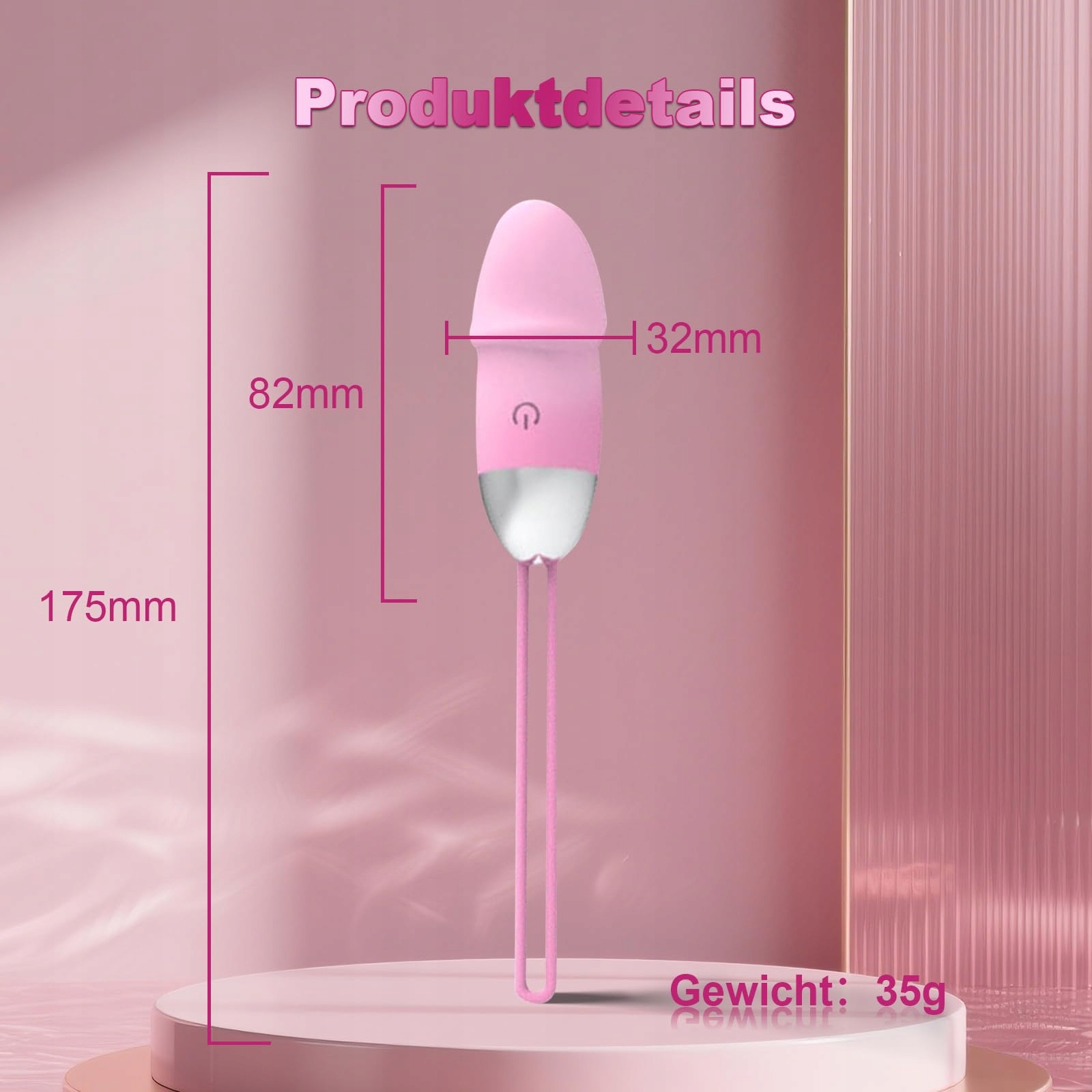 QGLUST Wibrator Deluxe Zdalnie Sterowany Dildo 10 Trybów Wibracji G Punkt — miniatura 6