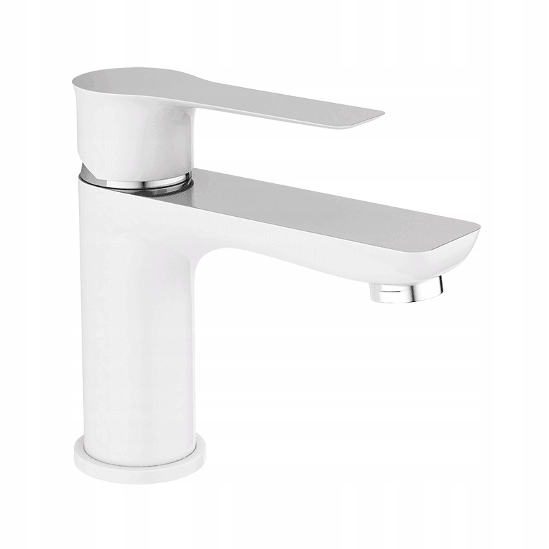 

Bateria Umywalkowa Biała Chromowa Raila Z Korkiem