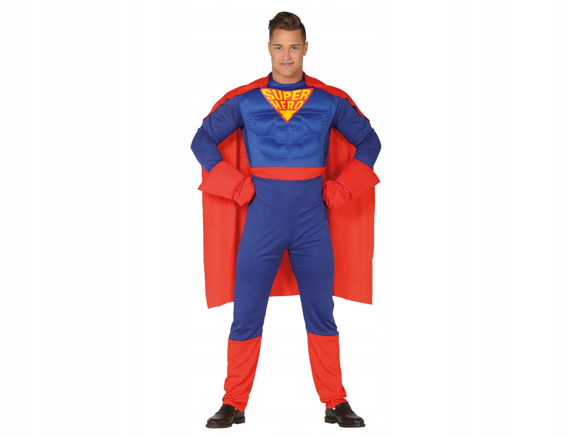 Kostým Superman Se Svaly, Kombinéza L (52-54)