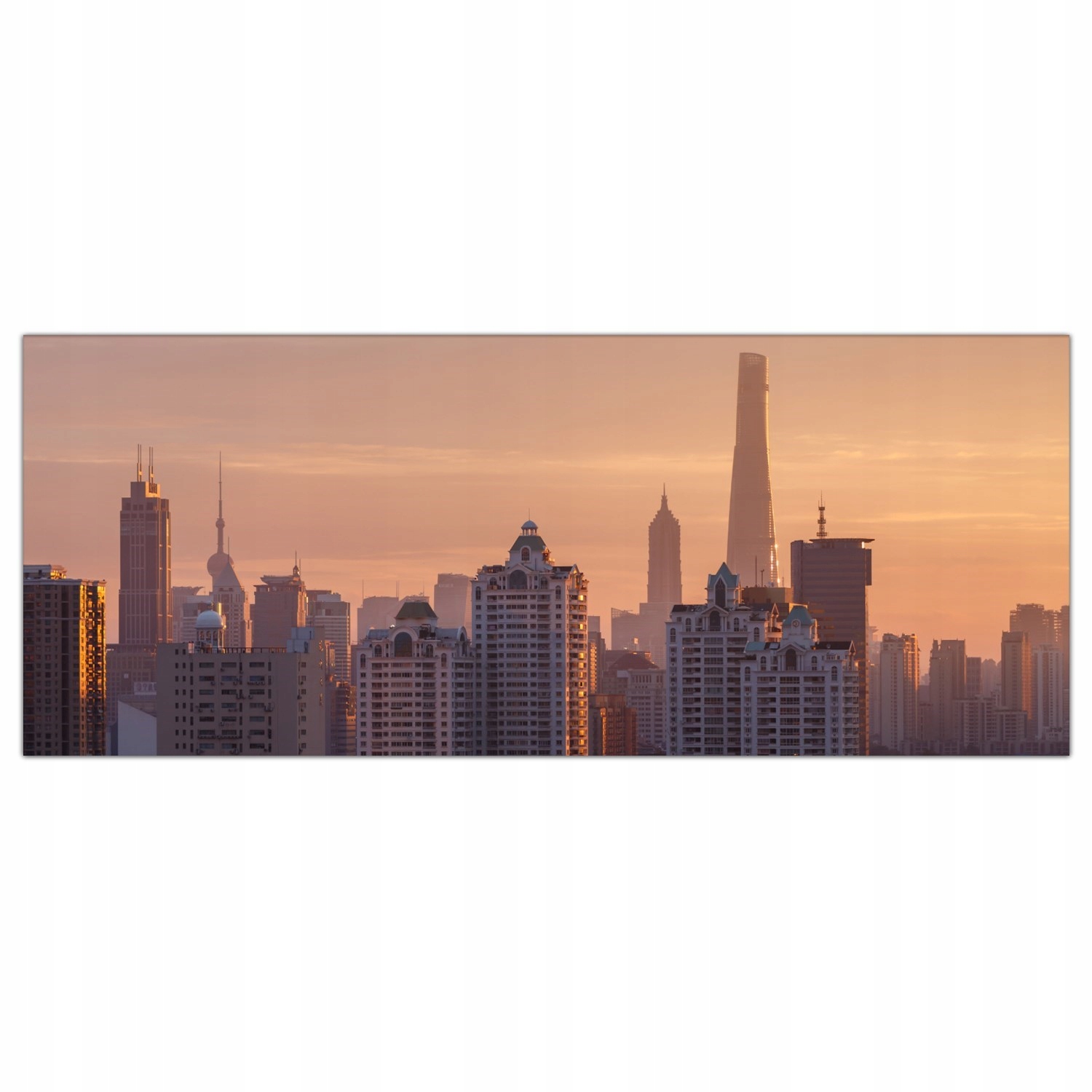 Shanghai Západ slunce 125 x 50 cm Panely do kuchyně