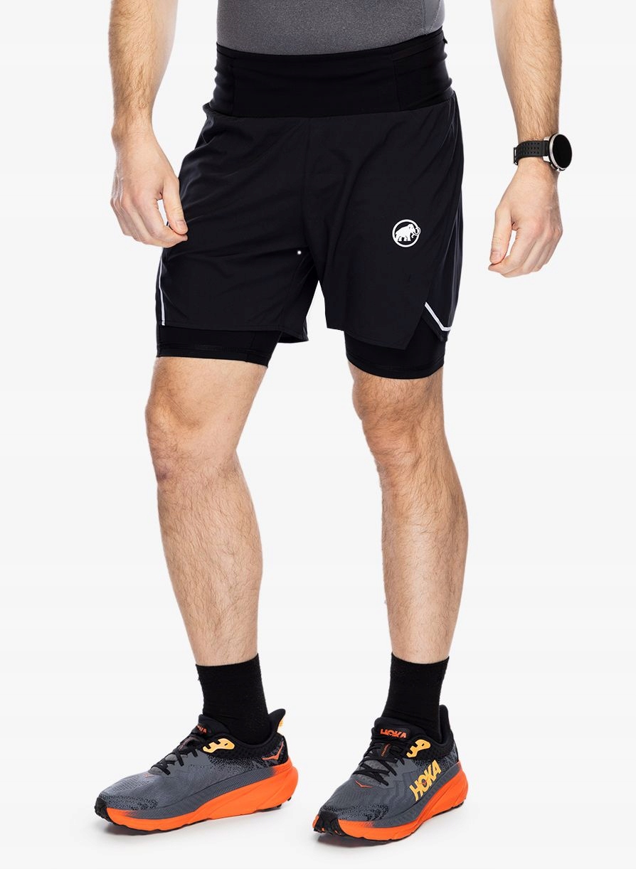 Kraťasy na běhání Mammut Aenergy Tr 2 in 1 Shorts černé 52 (L)
