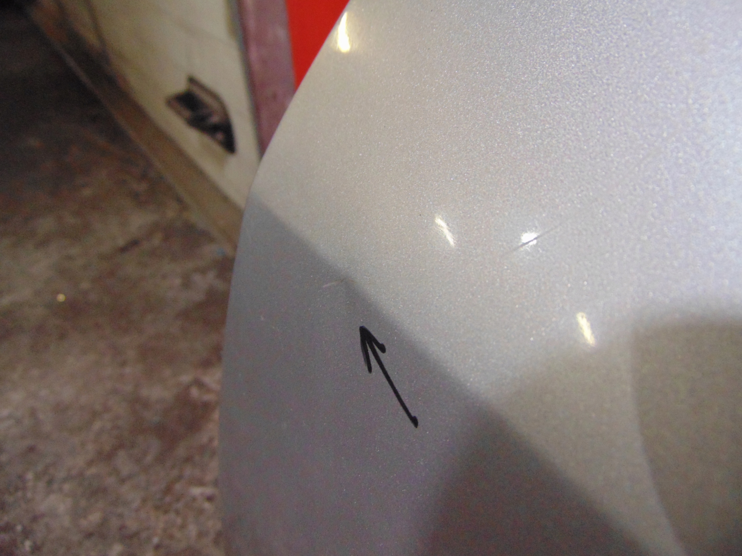 SUZUKI SWIFT 3 III MK6 door rear part left silver window handle ZCC