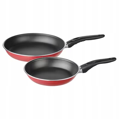 

Ikea Kavalkad patelnia mała i duża Teflon Classic
