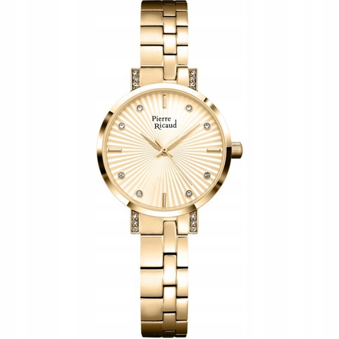 Dámské hodinky Pierre Ricaud P21017.1191QZ Zirkony zlaté