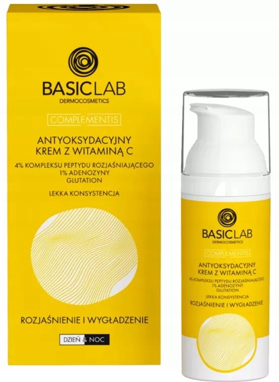 Basiclab Antyoksydacyjny Krem Do Twarzy Z Witaminą C Nawilżający 50 ML