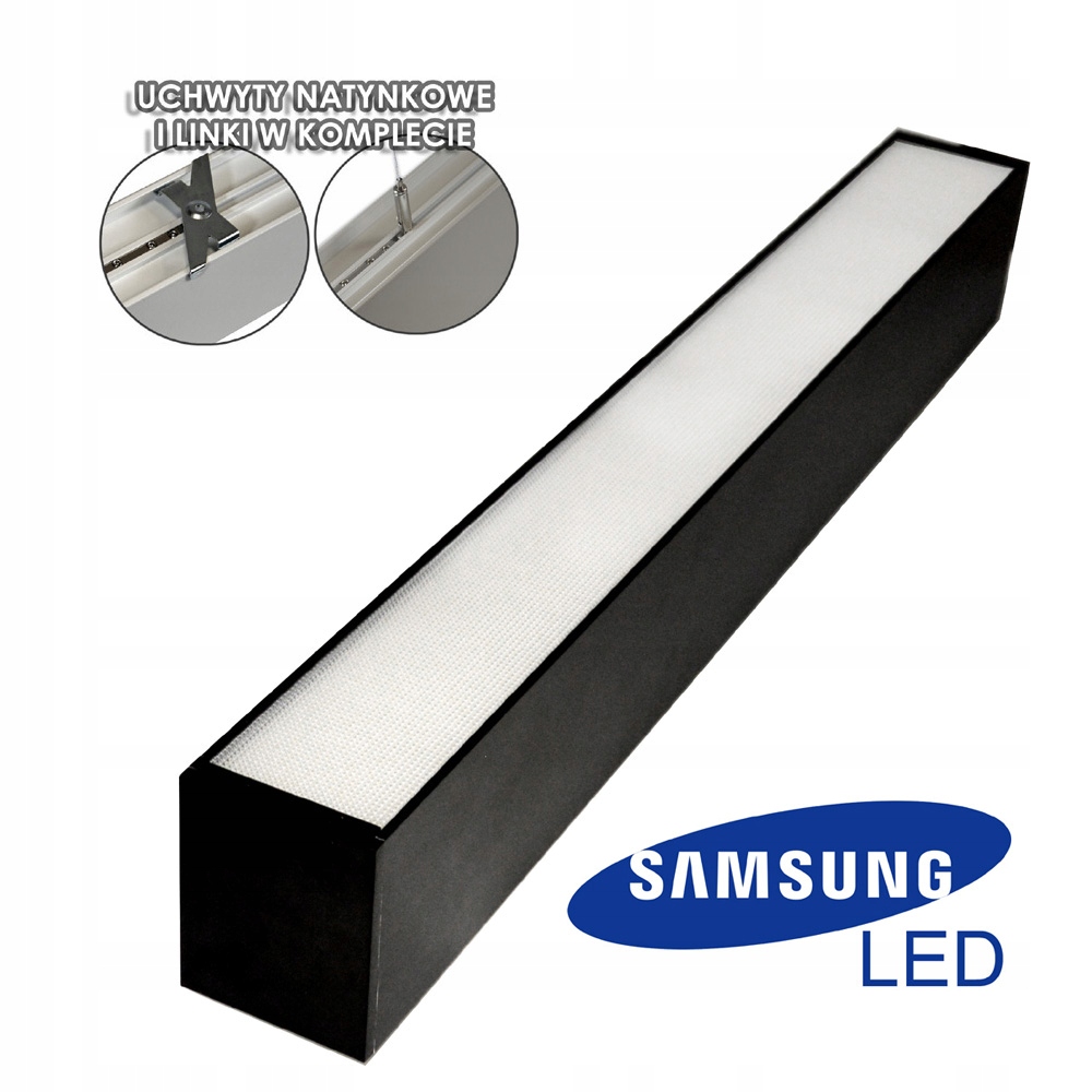 

Lampa liniowa Led Samsung wisząca 60cm 24W 4000K