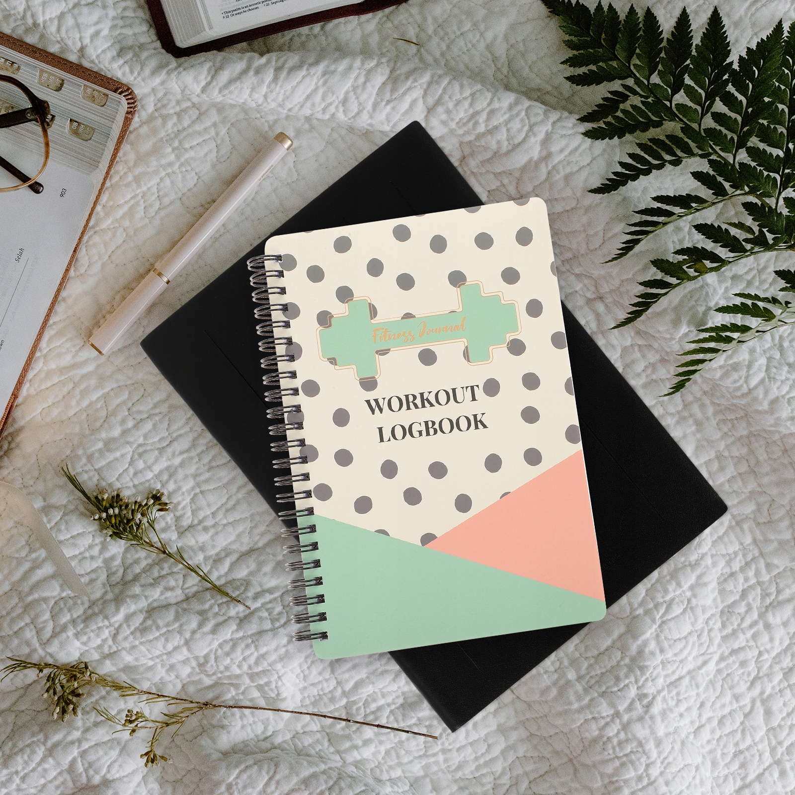 A5 Workout Journal Fitness Log Book Ćwiczenia Rozmiar A4