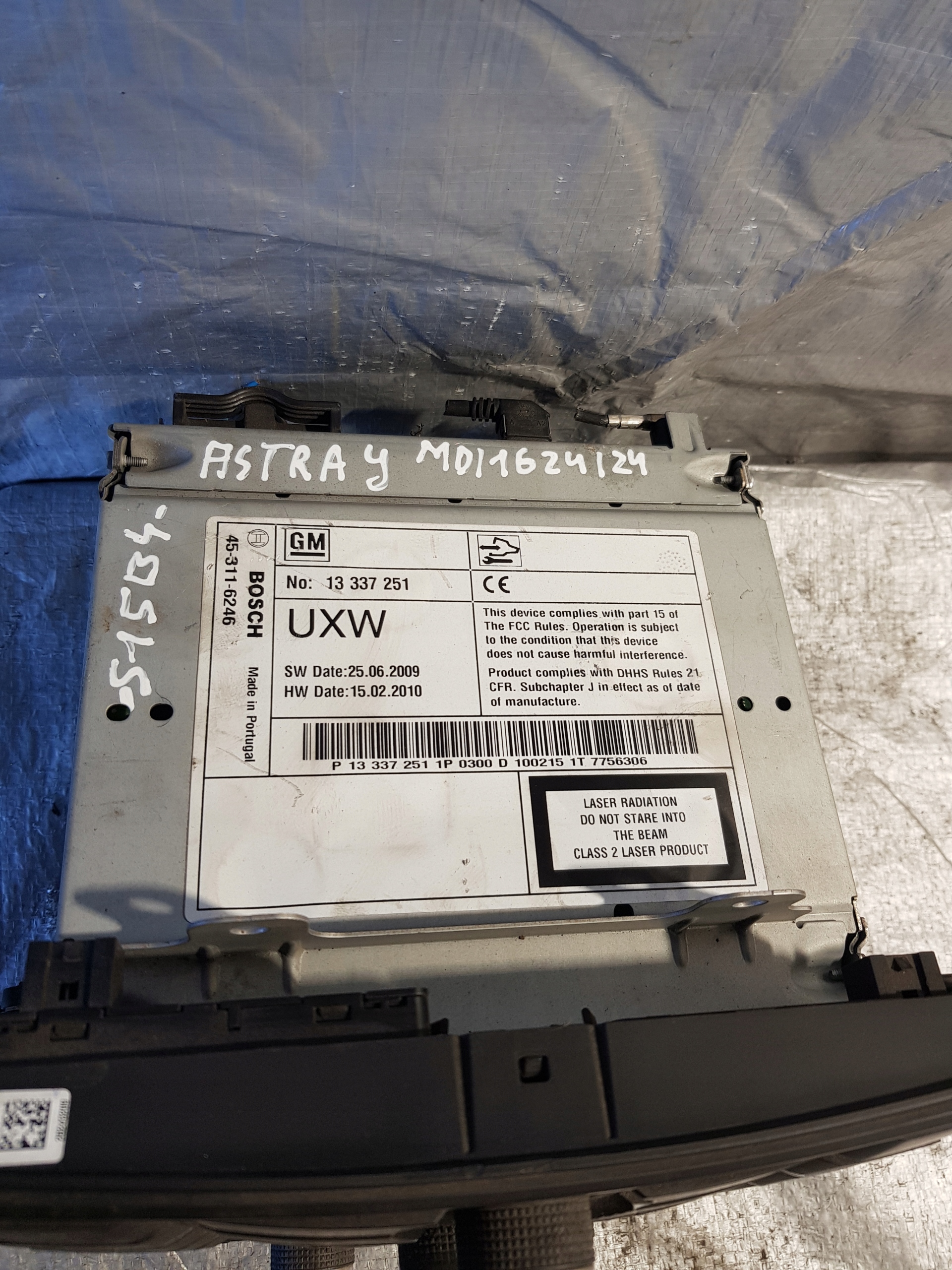 Radio Navigation Opel ASTRA J OE 13337251 + PANEL 13337220