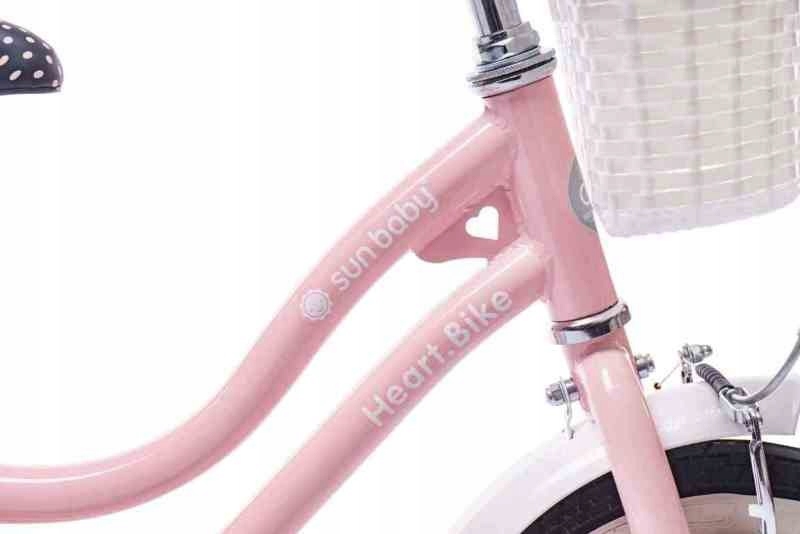 Rower dla dziecka 14&quot; Heart bike różowy bmx Kolor Biały Różowy