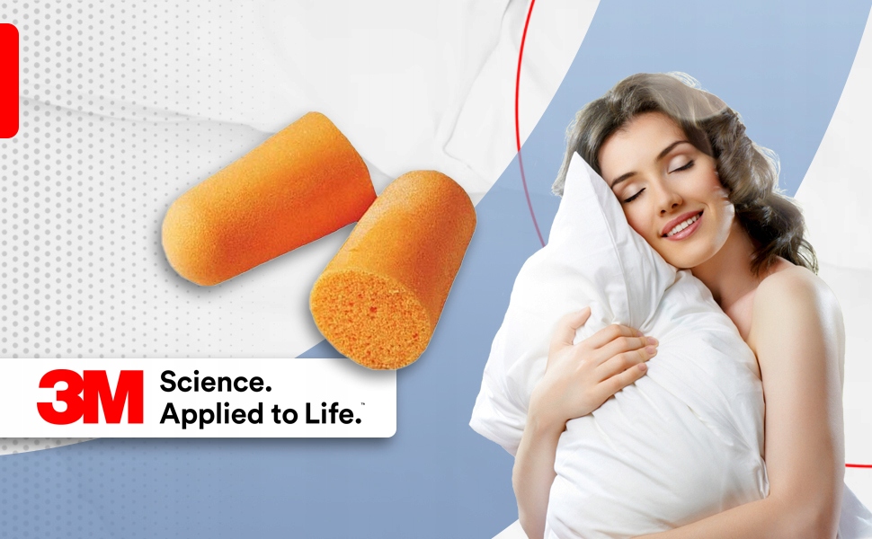 Wkładki, zatyczki do uszu do spania 3M 1100 25 par Kod producenta 7100100637