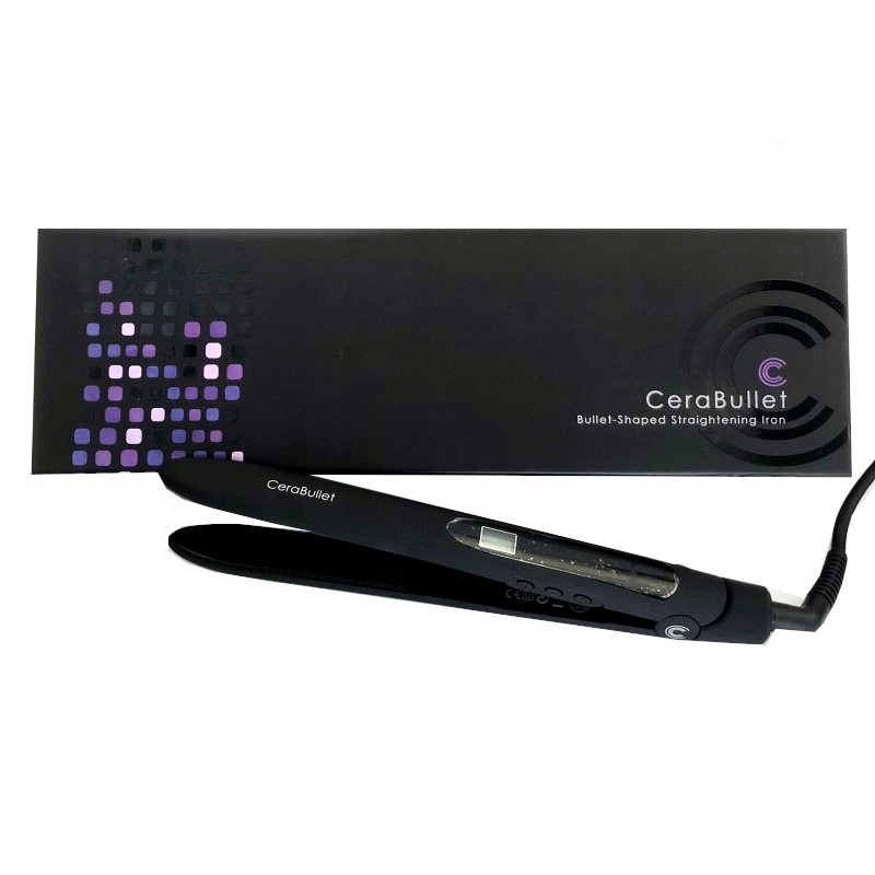 Profesjonalna ceramiczna prostownica do włosów Cera Bullet Pro z jonizacją