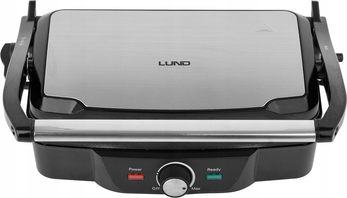 Grill elektryczny stołowy 1600W, 28x17cm, regulacja temperatury, non-stick